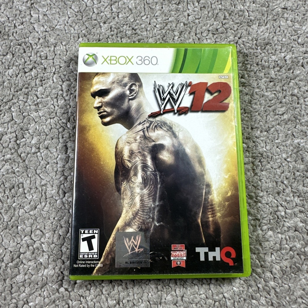 WWE '12 (Microsoft Xbox 360, 2011) COMPLETE CIB